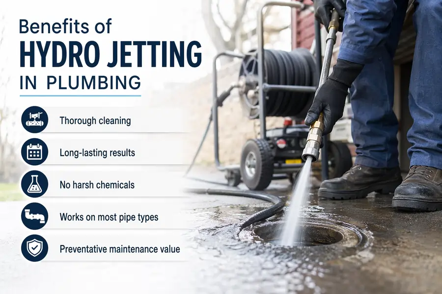 Benefits of Hydro Jetting in Plumbing