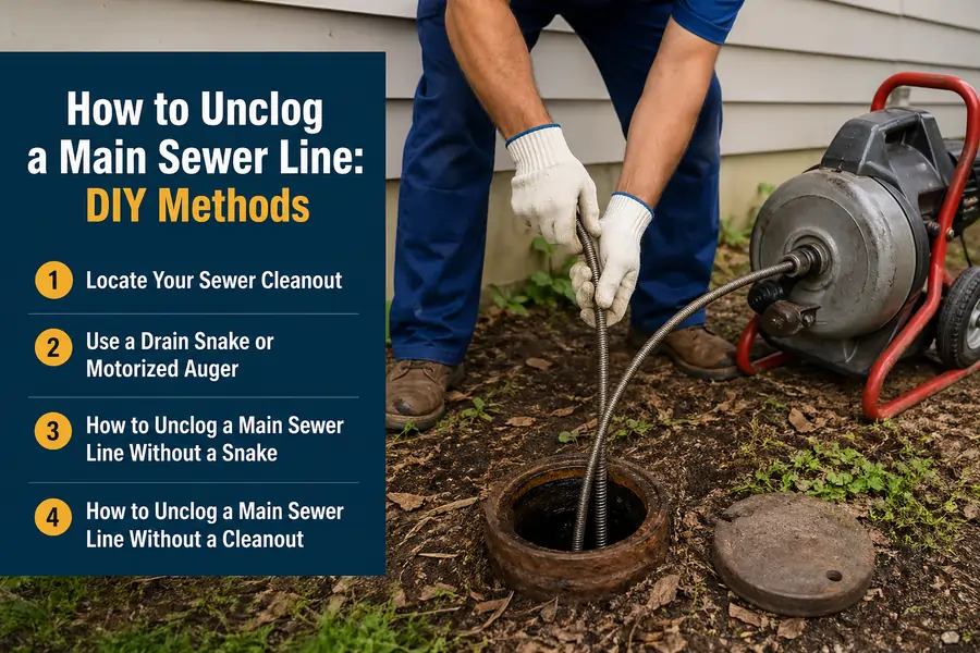 How to Unclog a Main Sewer Line